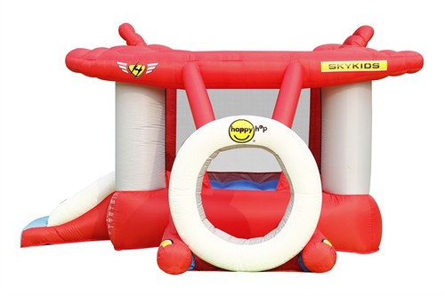 מתקן מתנפח לילדים צורת אווירון HAPPY HOP 9237 SKYKIDS