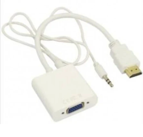 מתאם HDMI זכר ל-VGA נקבה + סאונד