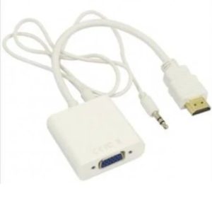 מתאם HDMI זכר ל-VGA נקבה + סאונד