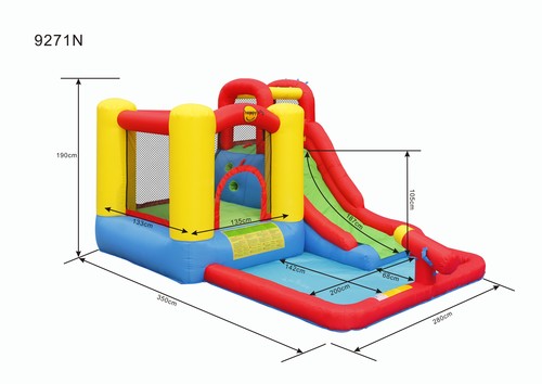מתקן מתנפח לילדים עם מים מתנפח Happy Hop מדגם 9271