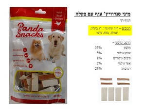 חטיף לכלב פנדה סנדוויץ