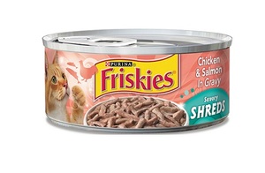 פריסקיז שימורים לחתולים נתחי עוף וסלמון Friskies Chicken and Salmon Shreds
