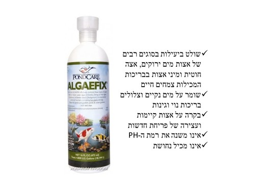 API אלגפיקס חומר נגד אצות בבריכות דגים 237 מ