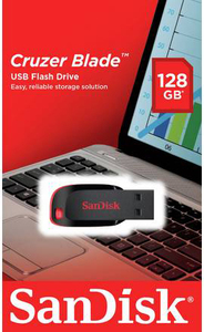 זכרון נייד USB ‏ SanDisk Cruzer Blade 128GB