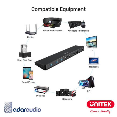 תחנת עגינה אוניברסלית +Unitek uHUB S7