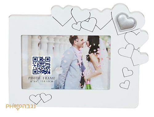 מסגרת לב לתמונה בגודל 10X15