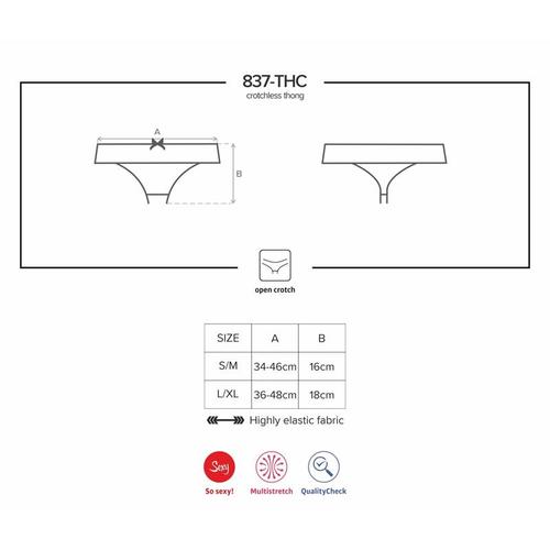 תחתון סקסי עם פתח לחדירה Miamor crochless thong 