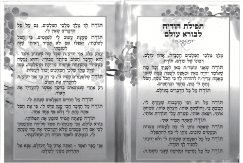 תפילת הודיה לבורא עולם