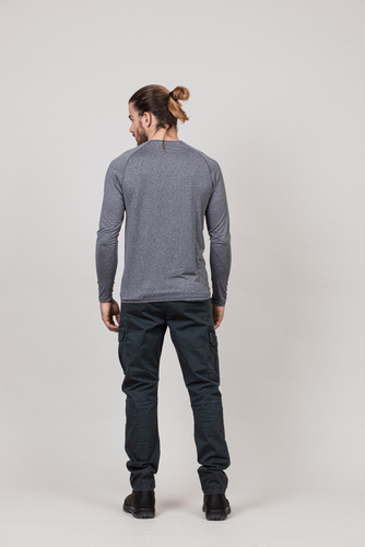 מכנס MELBOURNE COTTON STRETCH אפור כהה - REDBACK