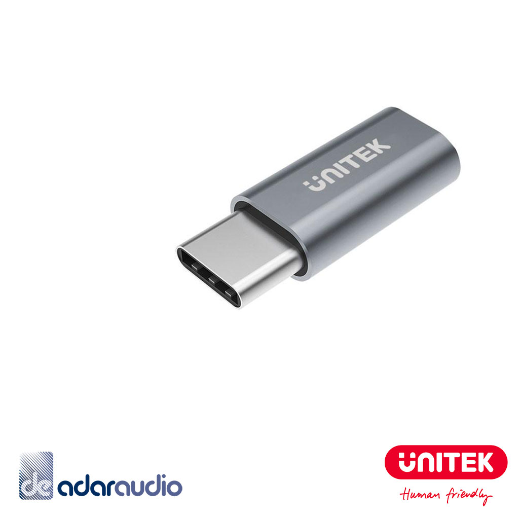 מתאם USB C זכר - MICRO B 2.0 נקבה Unitek