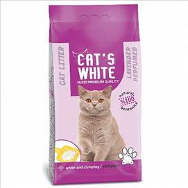 2 יחידות חול CATS WHITE קטס וואיט מתגבש בבישום לבנדר 10 ק"ג