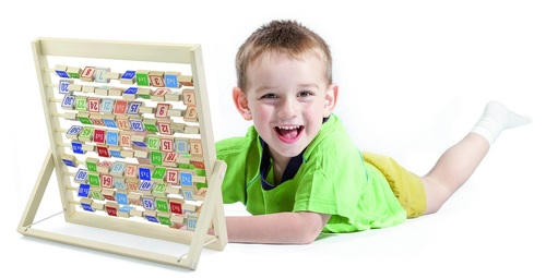 חשבוניה מעץ ללימוד לוח הכפל עד 100 