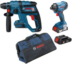 סט 18V מקצועי פטישון+אימפקט סוללות 3.0AH