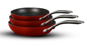 סט 3 מחבתות 20\24\28 ס"מ פוד אפיל סדרת  RED EDGE