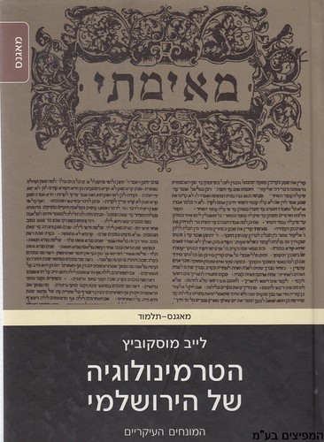 הטרמינולוגיה של הירושלמי 