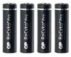 4 סוללות נטענות GP AA ReCyKo 2100mAh
