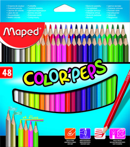צבעי עפרון סט 48 MAPED COLORPEPS