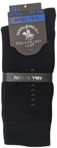 גרבי גברים צבע שחור- (מארז 3 זוגות)