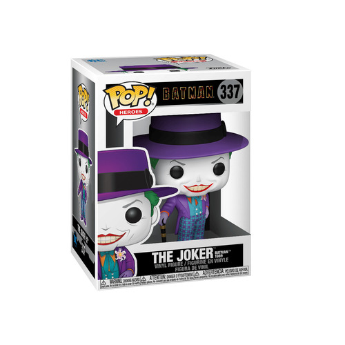 בובת פופ גיבורים: באטמן 1989 - הג'וקר עם כובע -#337  Funko POP! Heros: Batman 1989 - Joker w/ Hat 