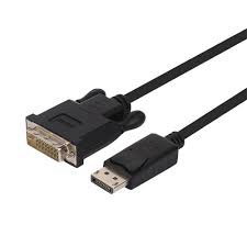 DisplayPort to DVI Male Cable     מתאם וכבל אודיו