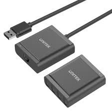 מאריך  Y-2516 USB2.0 Extender Over RJ45 + 4-Port Hub    