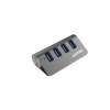 USB 3.0 4-Port Aluminium Hub    USB  מפצל 