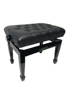 כסא פסנתר מתכוונן דגם פרימיום בצבע שחור מבריק PB31 מבית Legrand