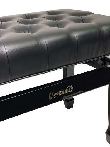 כסא פסנתר מתכוונן דגם פרימיום בצבע שחור מבריק PB31 מבית Legrand