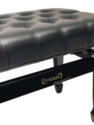 כסא פסנתר XL דגם פרימיום מתכוונן בצבע שחור מבריק PB-30 מבית Legrand