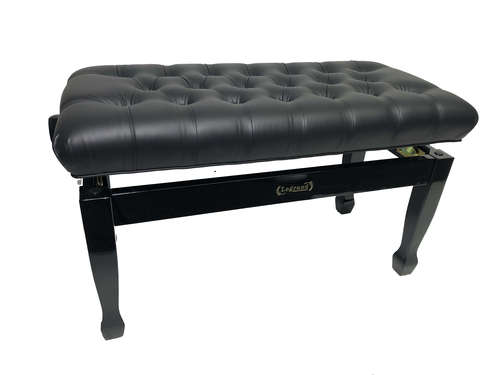 כסא פסנתר XL דגם פרימיום מתכוונן בצבע שחור מבריק PB-30 מבית Legrand