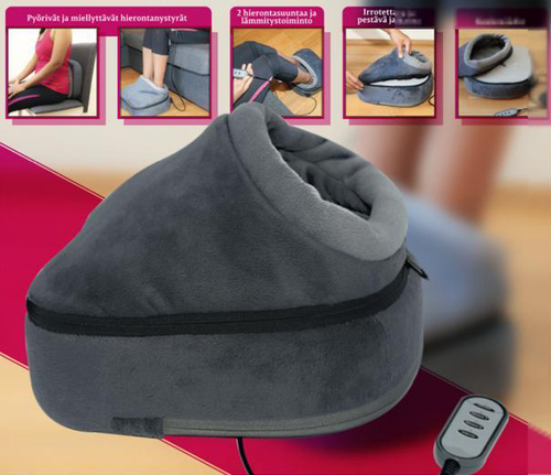מכשיר עיסוי שיאצו משולבת לרגליים + לגב Shiatsu Foot Massager & Back