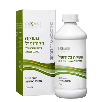 משקה כלורופיל נוזלי בטעם מנטה 473 מל' GRAMSE