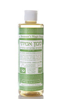 סבון אמיתי נוזלי תה ירוק, 473 מ"ל, Dr. Bronner