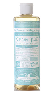 סבון אמיתי נוזלי לתינוקות, 473 מ"ל, Dr. Bronner