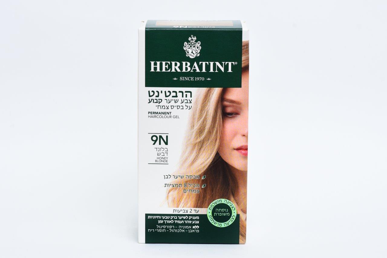 הרבטינט צבע שיער על בסיס צמחי, 9N בלונד דבש, HERBATINT