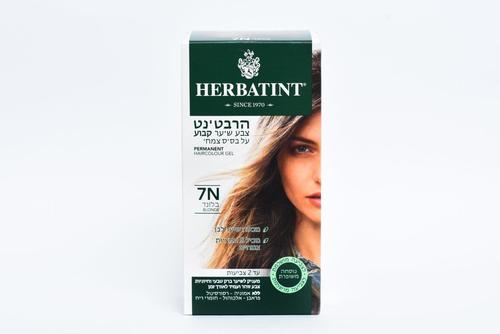 הרבטינט צבע שיער על בסיס צמחי, 7N בלונד, HERBATINT