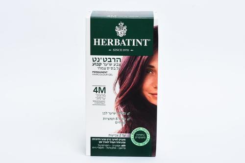 הרבטינט צבע שיער על בסיס צמחי, 4M מהגוני ערמוני, HERBATINT