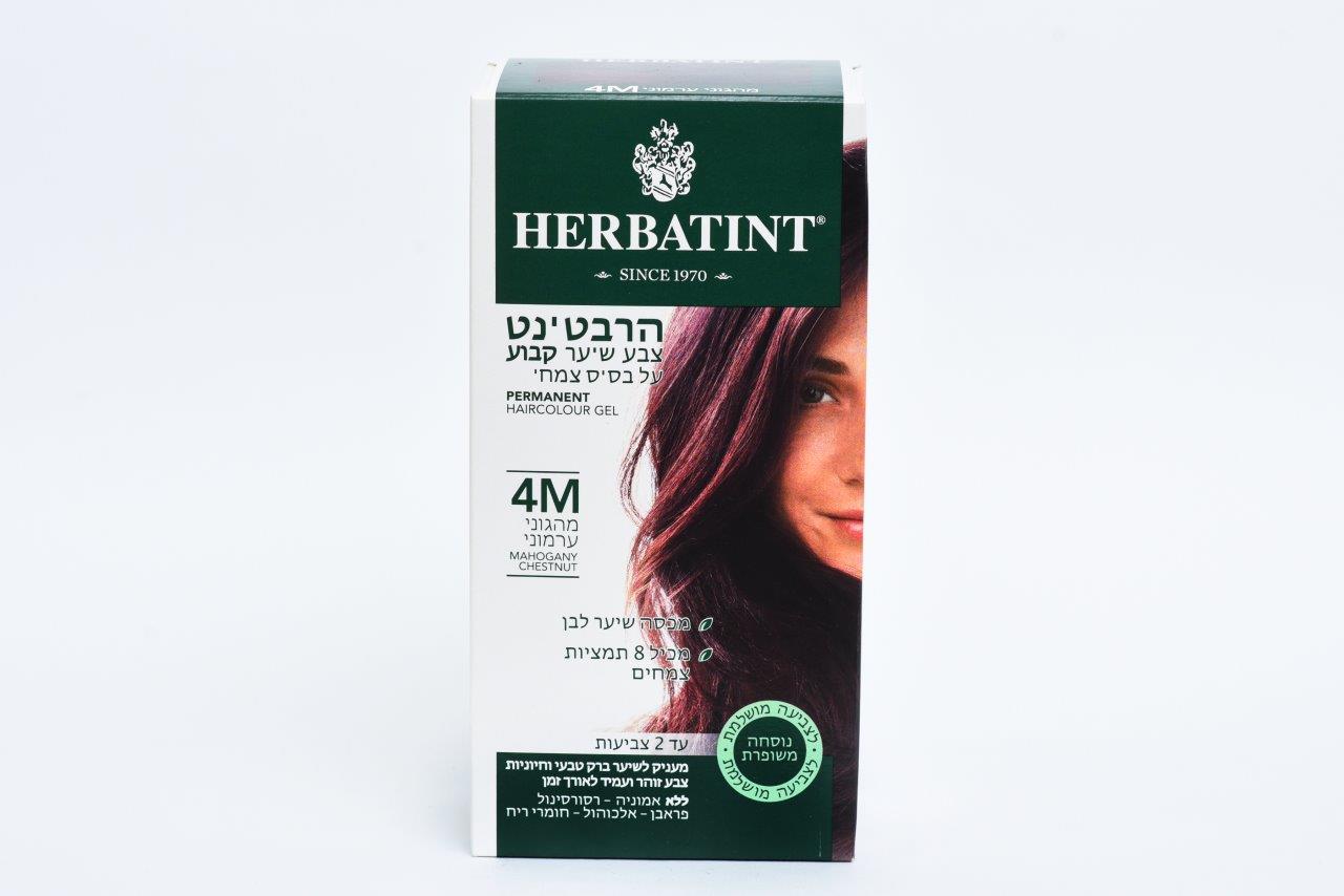 הרבטינט צבע שיער על בסיס צמחי, 4M מהגוני ערמוני, HERBATINT