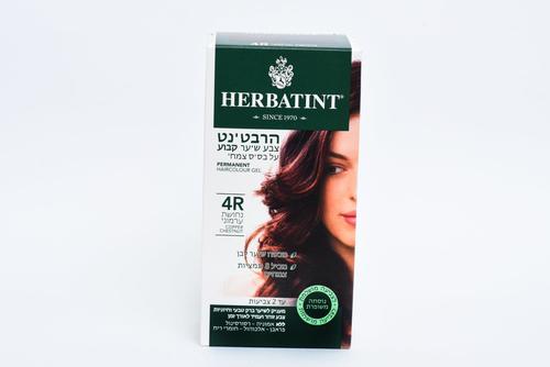 הרבטינט צבע שיער על בסיס צמחי, 4R נחושת ערמוני, HERBATINT