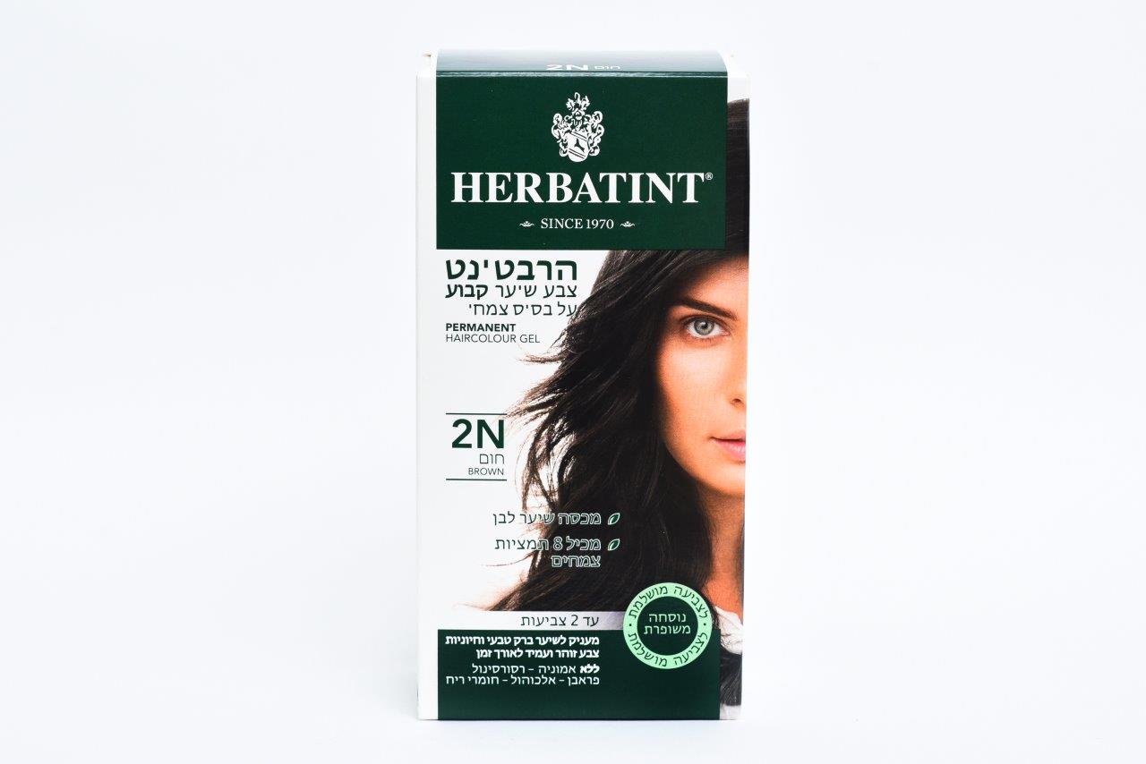 הרבטינט צבע שיער על בסיס צמחי, 2N חום, HERBATINT