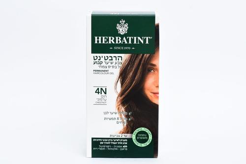 הרבטינט צבע שיער על בסיס צמחי, 4N ערמוני, HERBATINT