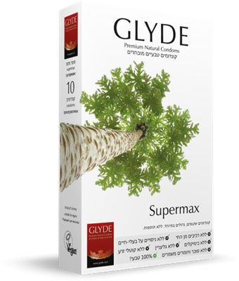 Supermax - קונדומים שקופים, גדולים במיוחד, 10 יח