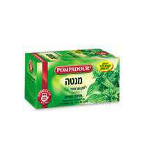 חליטת צמחים מנטה, 20 שקיקים, Pompadour