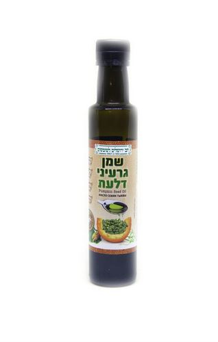 שמן גרעיני דלעת בכבישה קרה ללא זיכוך, 200 מ
