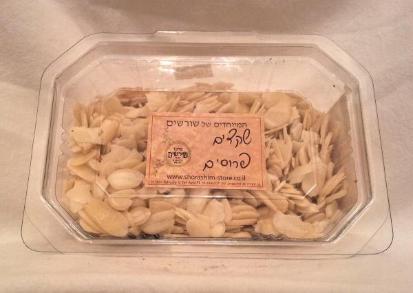 שקדים פרוסים במשקל, מחיר ל 100 גר