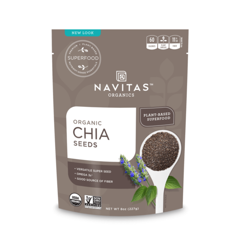  זרעי צ'יה אורגניים 454 גר' Navitas Organics