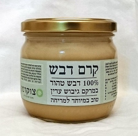 קרם דבש מפרחי אקליפטוס 400 גר' מכוורת צוקרמן