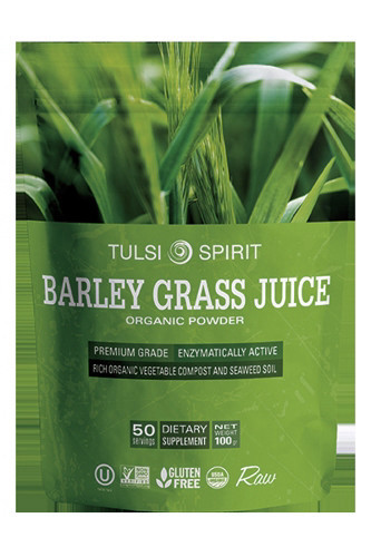אבקת עשב שעורה אורגנית 100 גרם TULSI SPIRIT