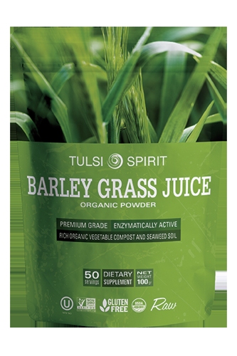 אבקת עשב שעורה אורגנית 100 גרם TULSI SPIRIT