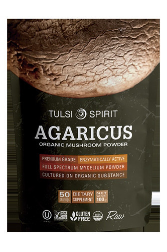 אבקת פטריית אגריקוס אורגנית 100 גרם TULSI SPIRIT